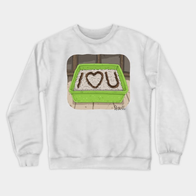 Litter Box Love Crewneck Sweatshirt by macccc8